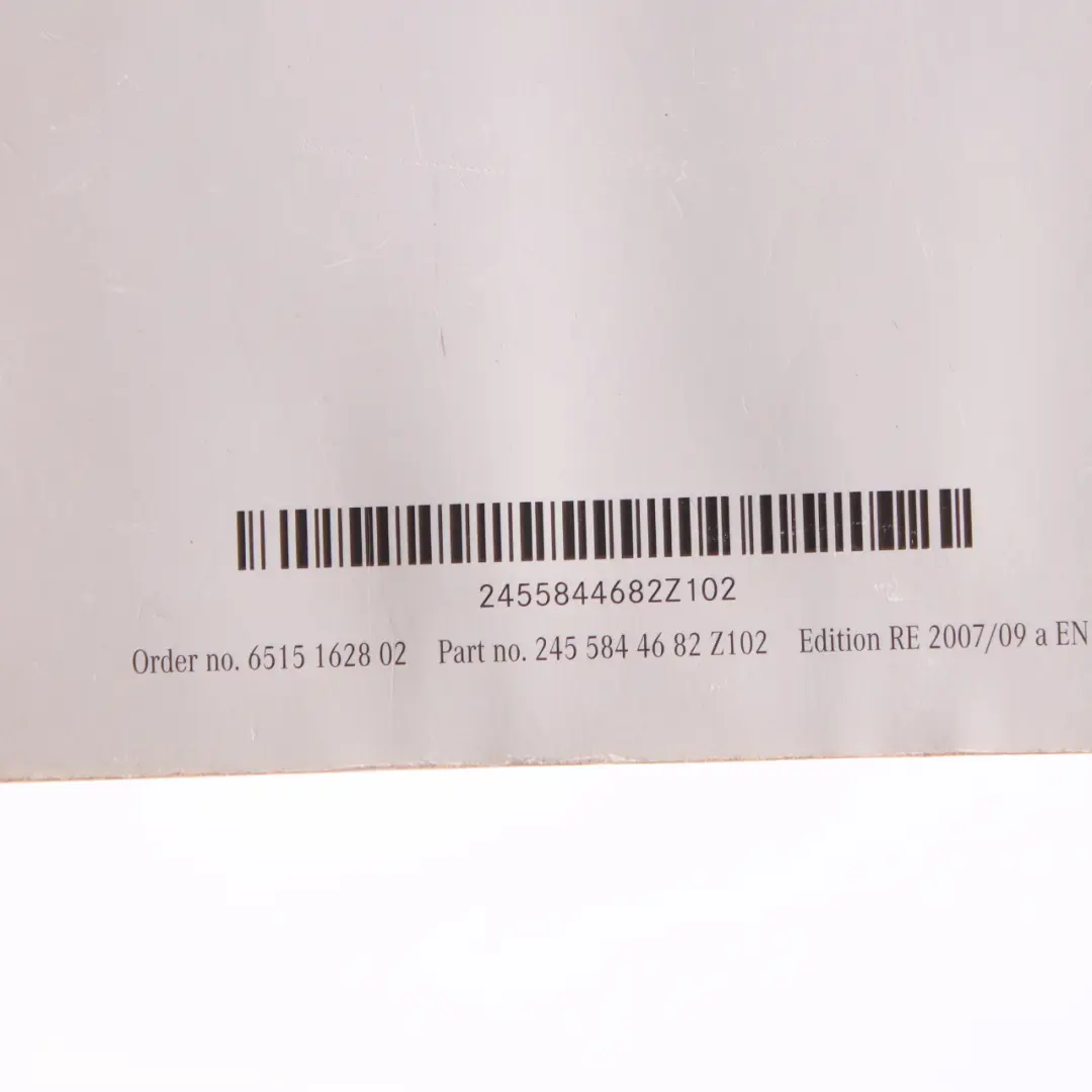 Owner's Handbook Service Booklet Slipcase Pouch Case Wallet to Mercedes W245 with Part number A2455844682 Mercedes W245 Owner's Handbook Service Booklet Slipcase Pouch Case Wallet - SKU A2455844682 - Part number A2455844682