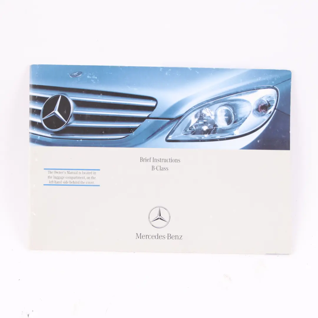 Mercedes W245 Owner's Handbook Service Booklet Slipcase Pouch Case Wallet - SKU A2455846993 - Part number A2455846993