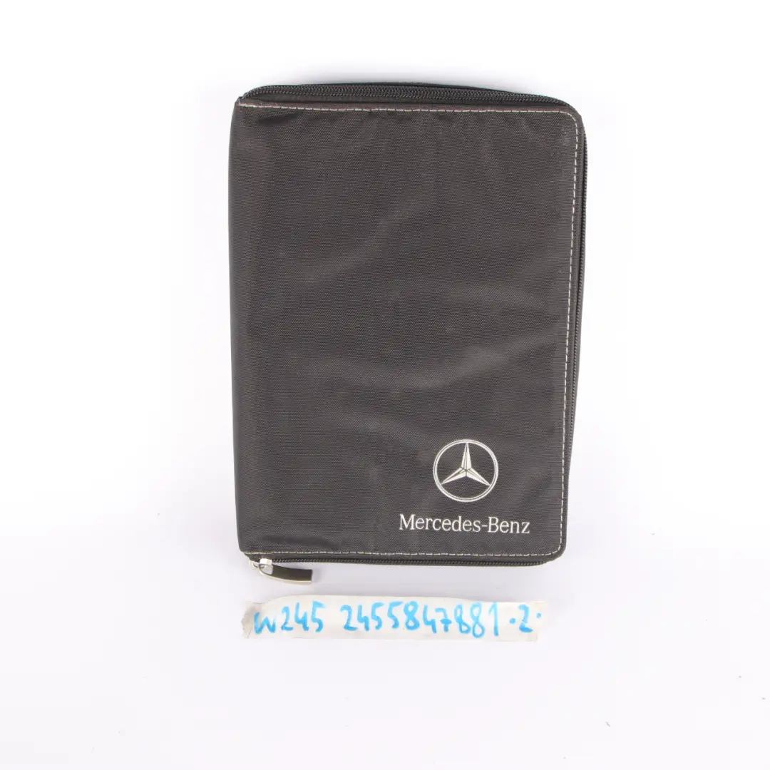 Owner's Handbook Slipcase Pouch Case Wallet Set to Mercedes W169 W245 with Part number A2455847881 Mercedes W169 W245 Owner's Handbook Slipcase Pouch Case Wallet Set - SKU A2455847881 - Part number A2455847881