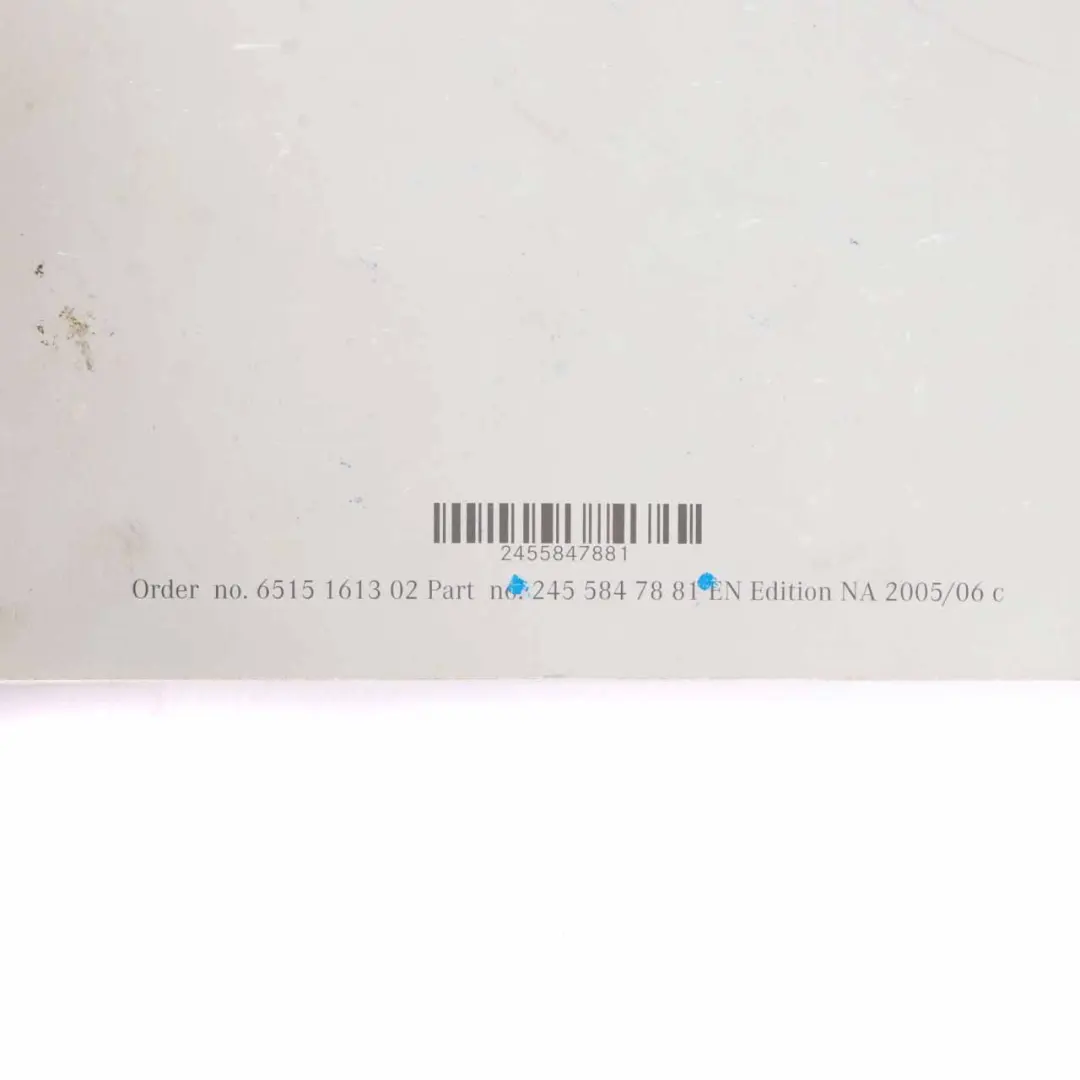 Owner's Handbook Slipcase Pouch Case Wallet Set to Mercedes W169 W245 with Part number A2455847881 Mercedes W169 W245 Owner's Handbook Slipcase Pouch Case Wallet Set - SKU A2455847881 - Part number A2455847881