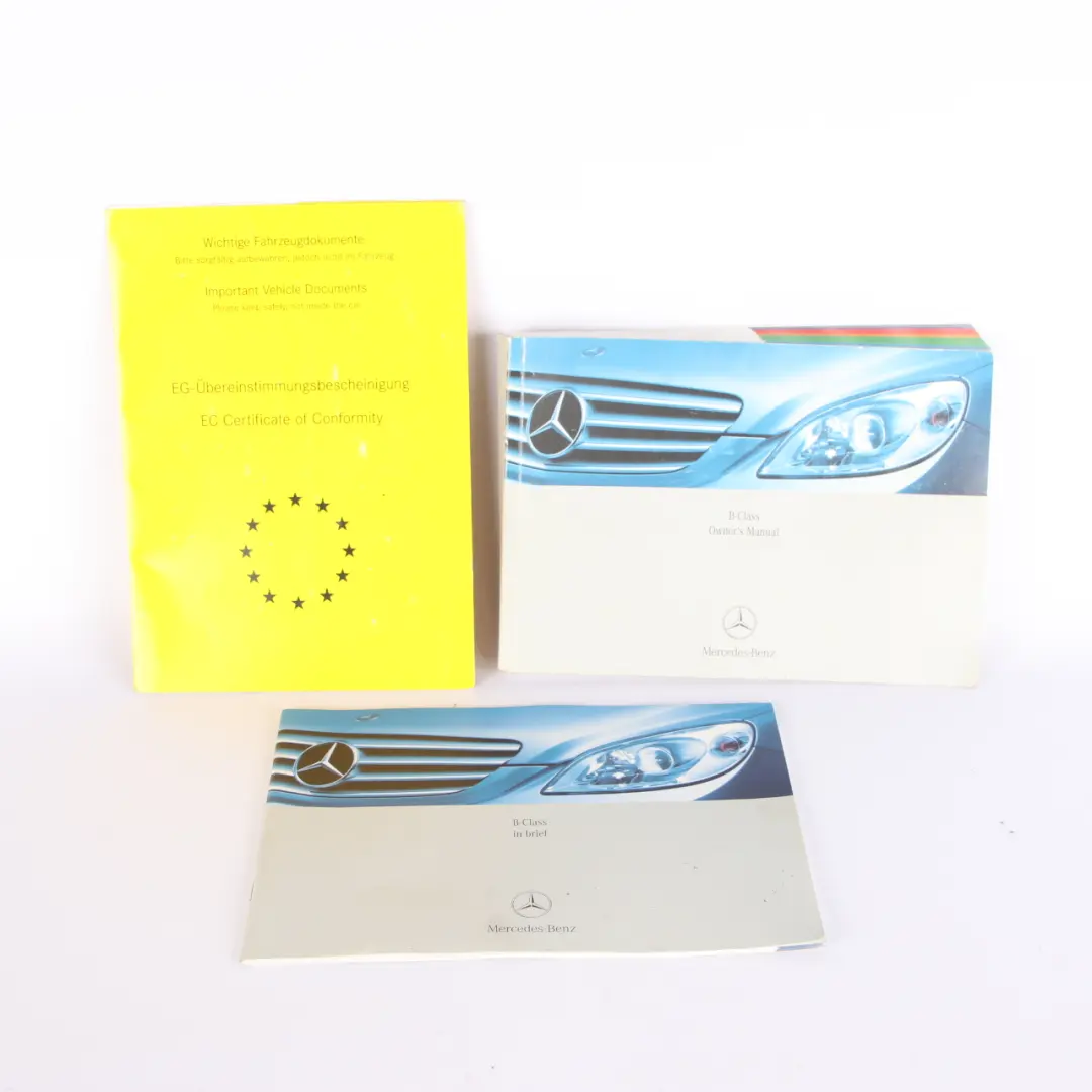 Owner's Handbook Slipcase Pouch Case Wallet Set to Mercedes W169 W245 with Part number A2455847881 Mercedes W169 W245 Owner's Handbook Slipcase Pouch Case Wallet Set - SKU A2455847881 - Part number A2455847881