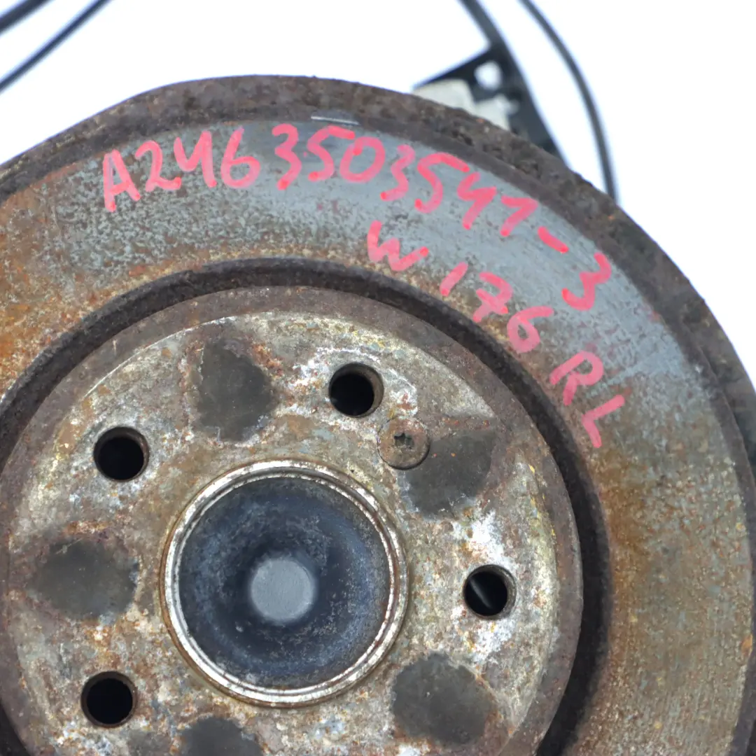 Mercedes W176 W246 Jambe de suspension arrière gauche Porte-roue Hub - SKU A2463503541-3 - Numéro de pièce A2463503541