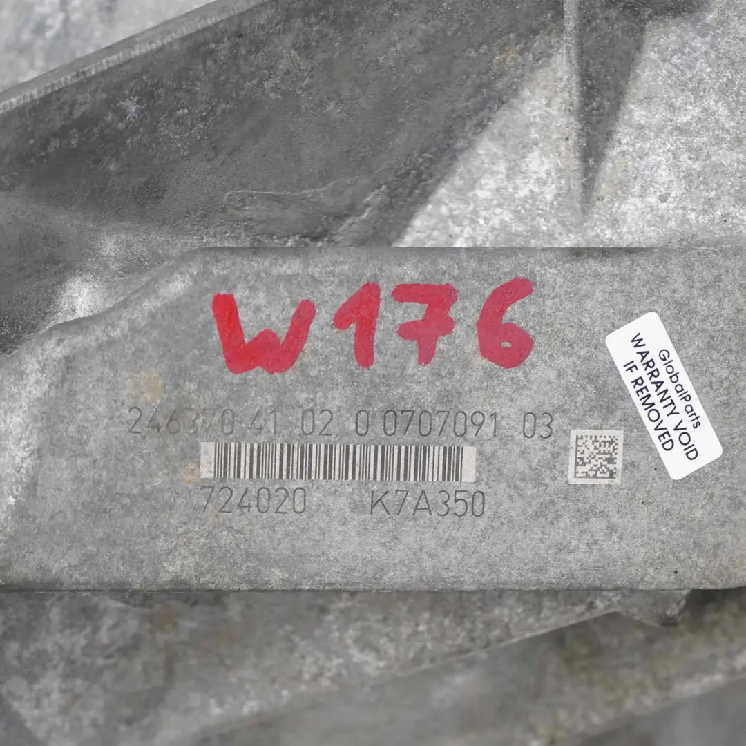 Mercedes-Benz W176 W246 7-Speed Automatic Dual Clutch Gearbox 724020 WARRANTY to with Part number A2463704102 Mercedes-Benz W176 W246 7-Speed Automatic Dual Clutch Gearbox 724020 WARRANTY - SKU A2463704102 - Part number A2463704102