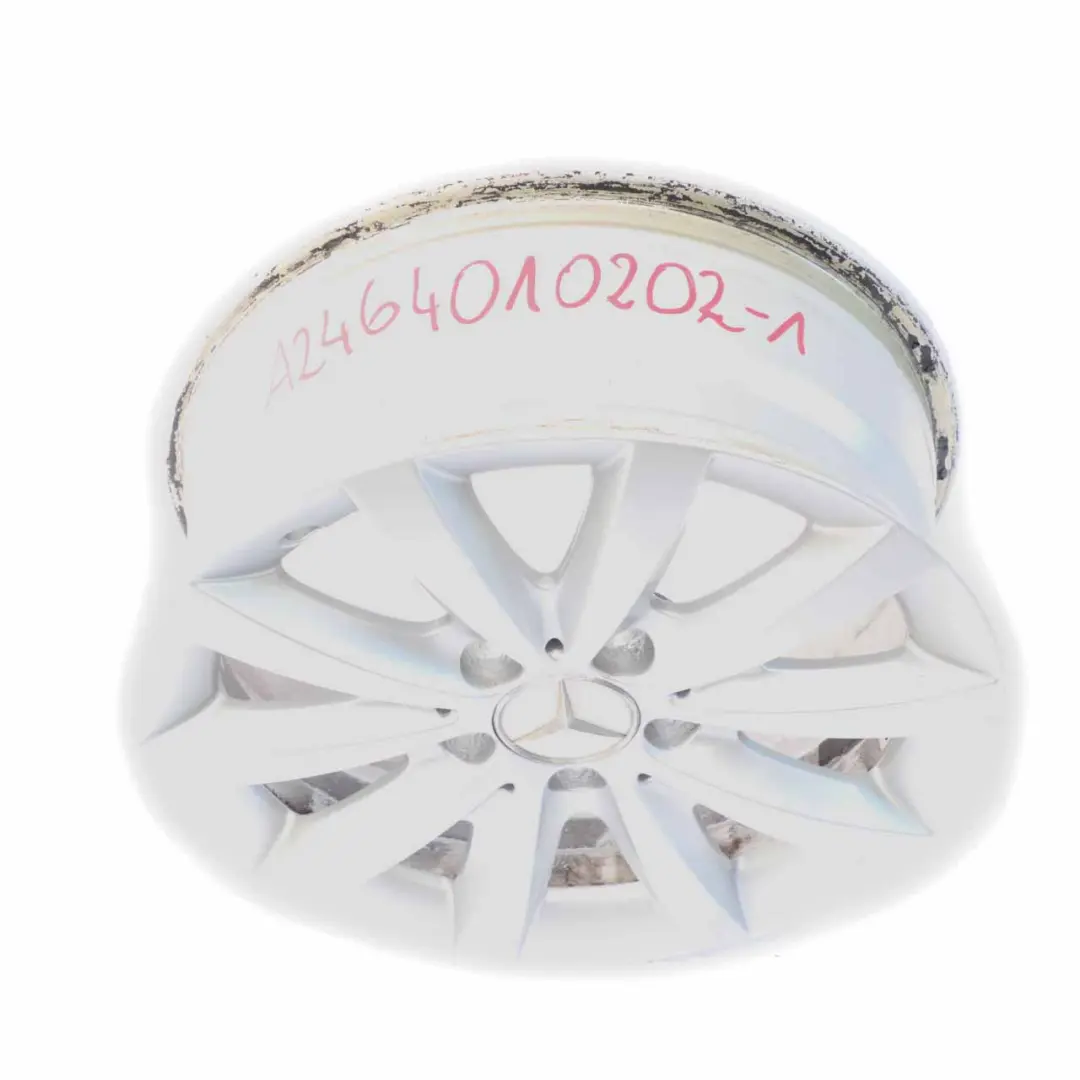 Mercedes W176 W246 Cerchio in lega argento a 10 razze 16" ET:49 6,5J - SKU A2464010202-1 - Numero di parte A2464010202
