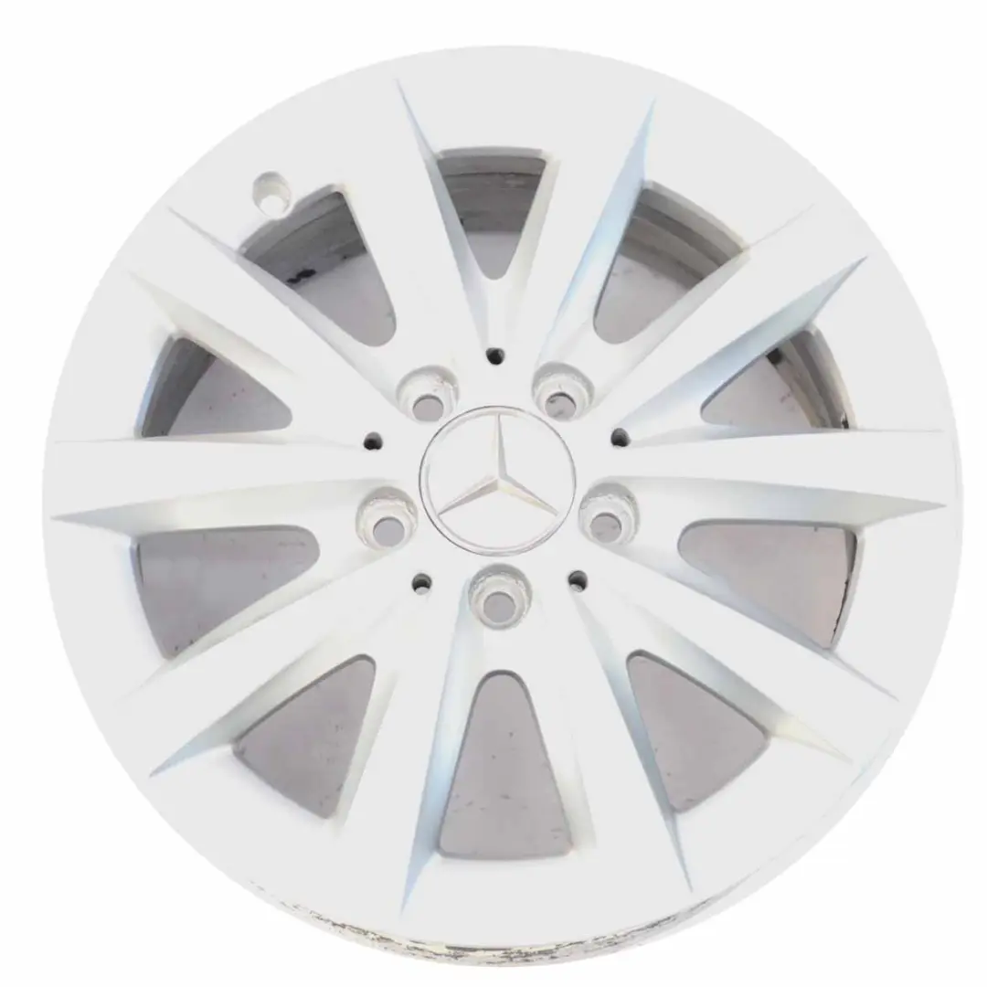 Mercedes W176 W246 Cerchio in lega argento a 10 razze 16" ET:49 6,5J - SKU A2464010202-1 - Numero di parte A2464010202