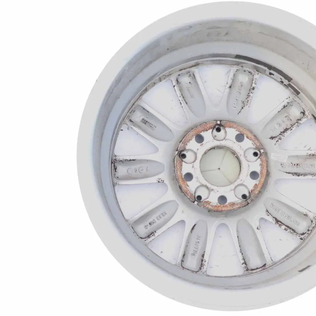 Mercedes W176 W246 Jante alliage argentée 10 branches 16" ET:49 6,5J - SKU A2464010202-1 - Numéro de pièce A2464010202