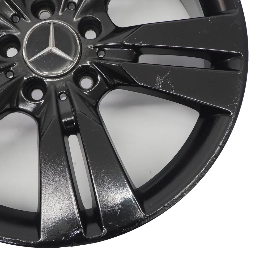 Alloy Wheel Rim 18" ET:52 7,5J 5 Double Spoke to Mercedes W176 Black with Part number A2464010402 Mercedes W176 Black Alloy Wheel Rim 18" ET:52 7,5J 5 Double Spoke - SKU A2464010402-5 - Part number A2464010402