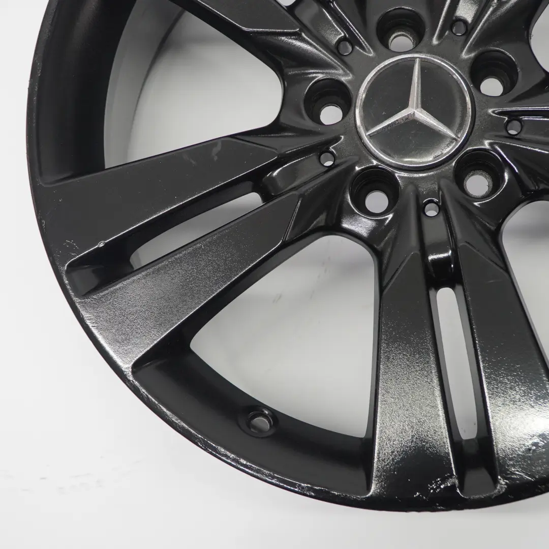 Alloy Wheel Rim 18" ET:52 7,5J 5 Double Spoke to Mercedes W176 Black with Part number A2464010402 Mercedes W176 Black Alloy Wheel Rim 18" ET:52 7,5J 5 Double Spoke - SKU A2464010402-5 - Part number A2464010402