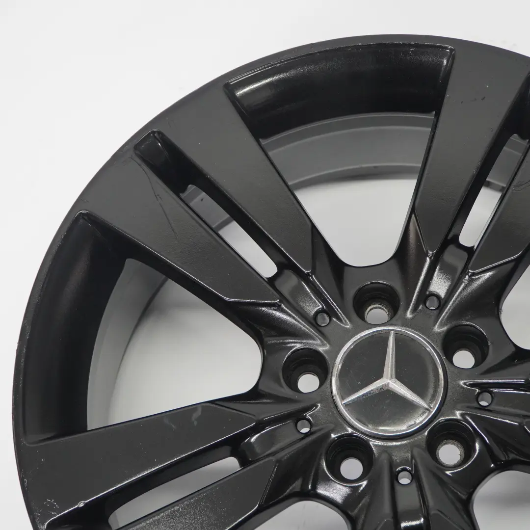 Alloy Wheel Rim 18" ET:52 7,5J 5 Double Spoke to Mercedes W176 Black with Part number A2464010402 Mercedes W176 Black Alloy Wheel Rim 18" ET:52 7,5J 5 Double Spoke - SKU A2464010402-5 - Part number A2464010402