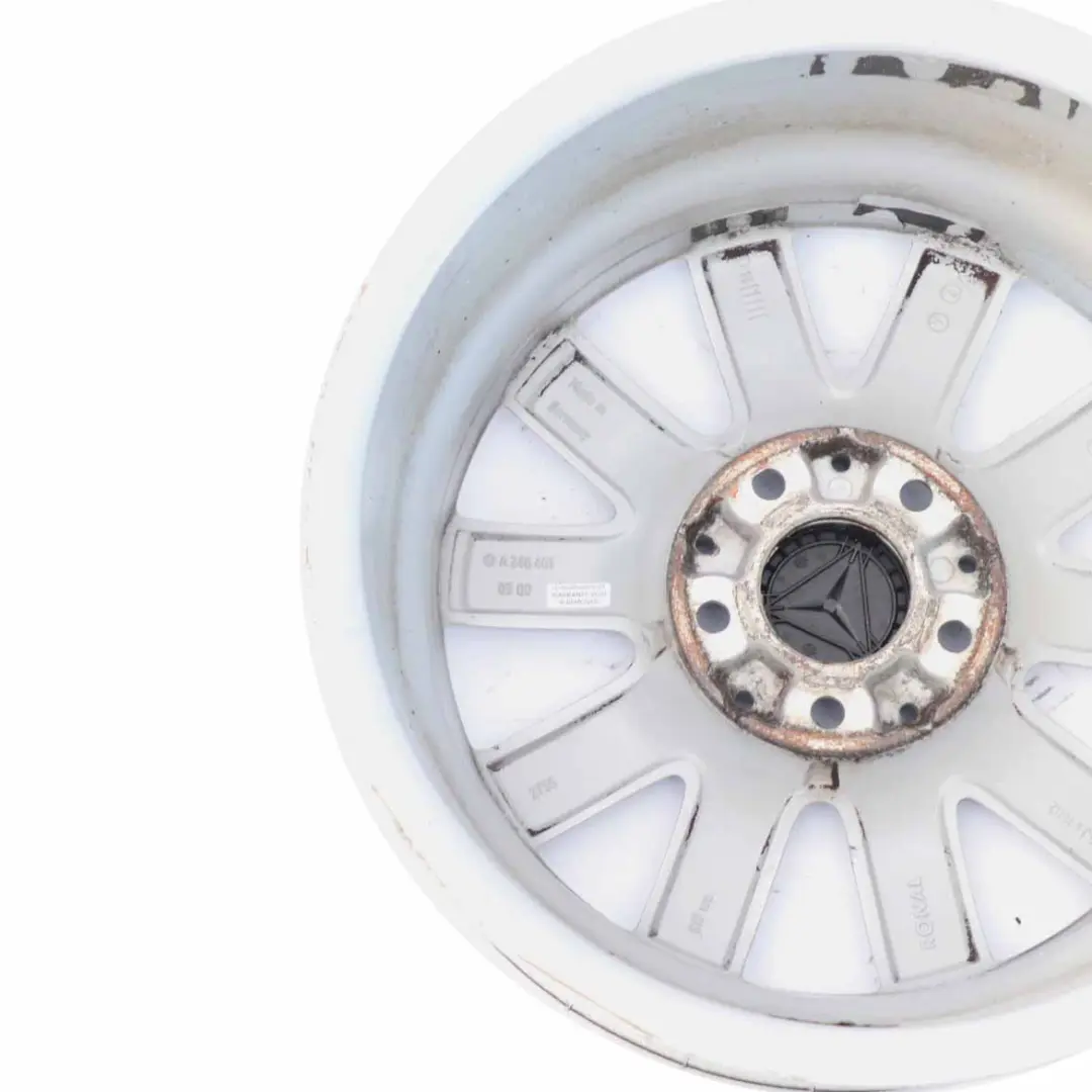 Mercedes W176 W246 Cerchio in lega argento a 10 razze 16" ET:49 6,5J - SKU A2464010500-1 - Numero di parte A2464010500