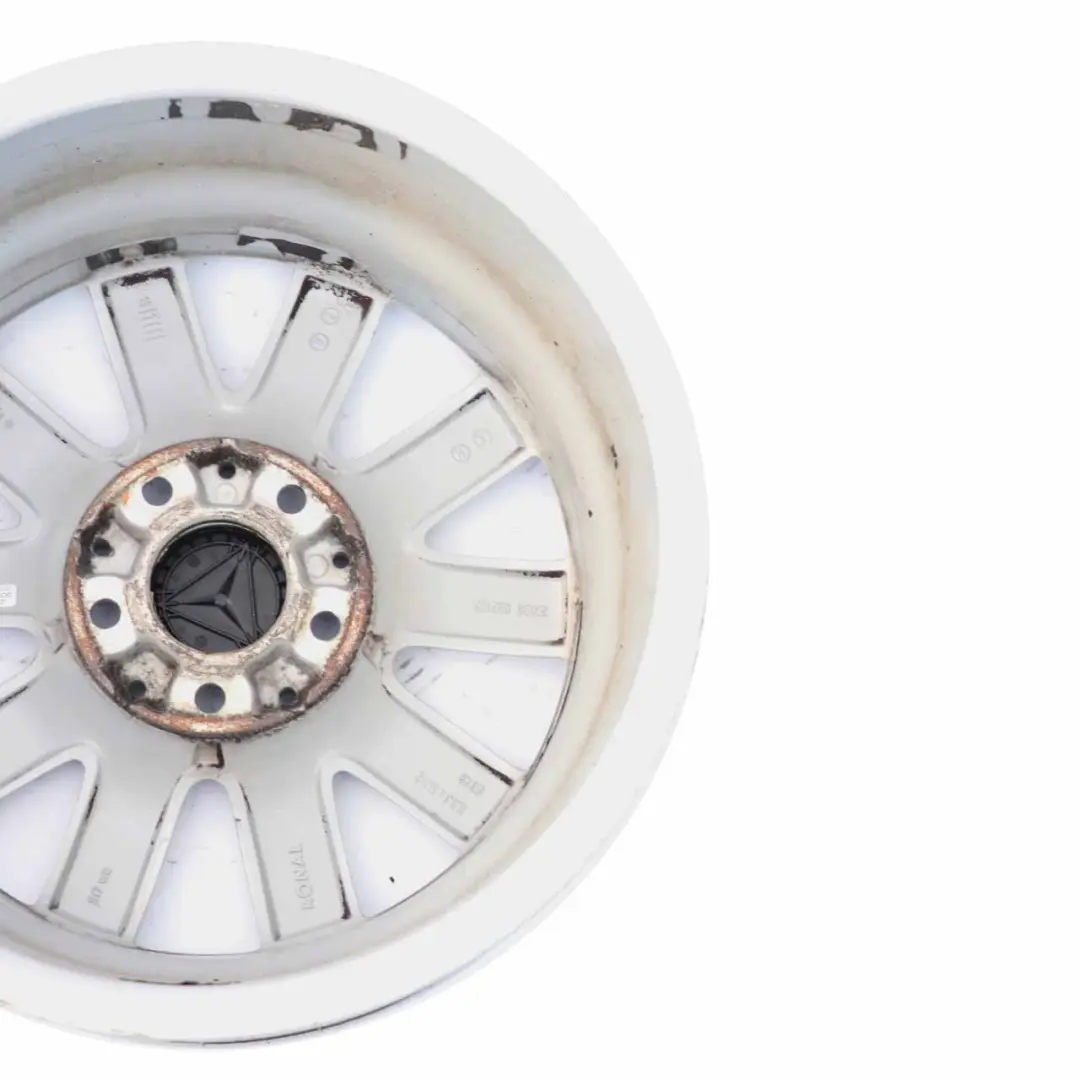 Mercedes W176 W246 Cerchio in lega argento a 10 razze 16" ET:49 6,5J - SKU A2464010500-1 - Numero di parte A2464010500