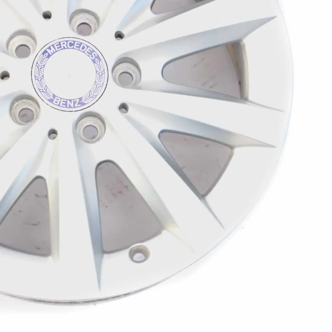 Mercedes W176 Silberne 10-Speichen Leichtmetallfelge 16" ET:49 6,5J - SKU A2464010500-1 - Teilenummer A2464010500