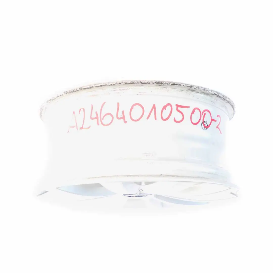 Silberne 10-Speichen Leichtmetallfelge 16" ET:49 6,5J für Mercedes W176 mit Teilenummer A2464010500 Mercedes W176 Silberne 10-Speichen Leichtmetallfelge 16" ET:49 6,5J - SKU A2464010500-2 - Teilenummer A2464010500