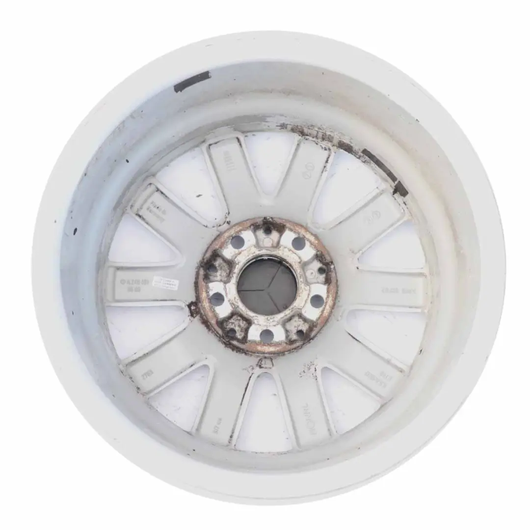 Silberne 10-Speichen Leichtmetallfelge 16" ET:49 6,5J Mercedes W176 - SKU A2464010500-2 - Teilenummer A2464010500