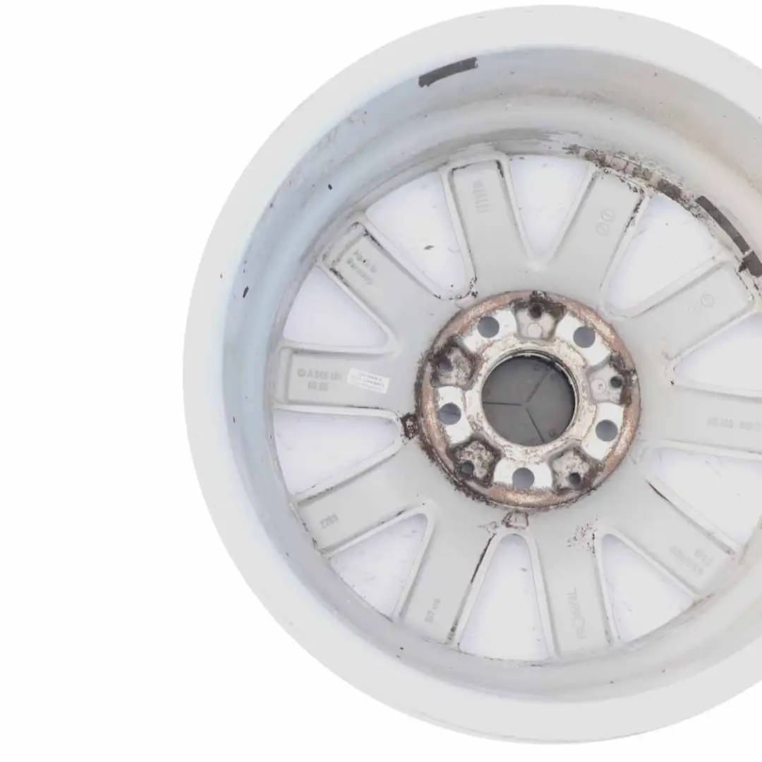 Silberne 10-Speichen Leichtmetallfelge 16" ET:49 6,5J Mercedes W176 - SKU A2464010500-2 - Teilenummer A2464010500