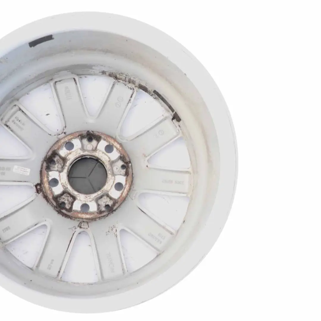 Silberne 10-Speichen Leichtmetallfelge 16" ET:49 6,5J Mercedes W176 - SKU A2464010500-2 - Teilenummer A2464010500