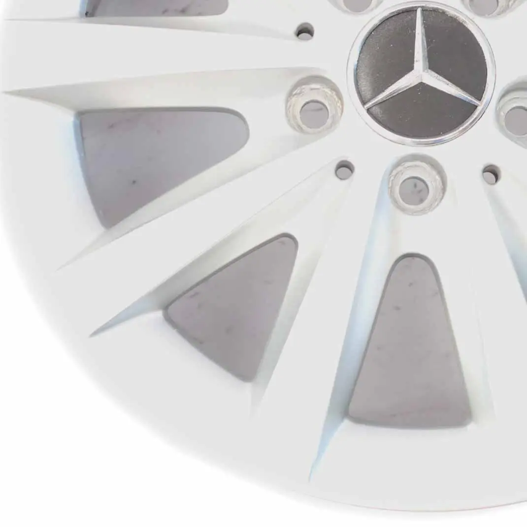 Silberne 10-Speichen Leichtmetallfelge 16" ET:49 6,5J Mercedes W176 - SKU A2464010500-2 - Teilenummer A2464010500