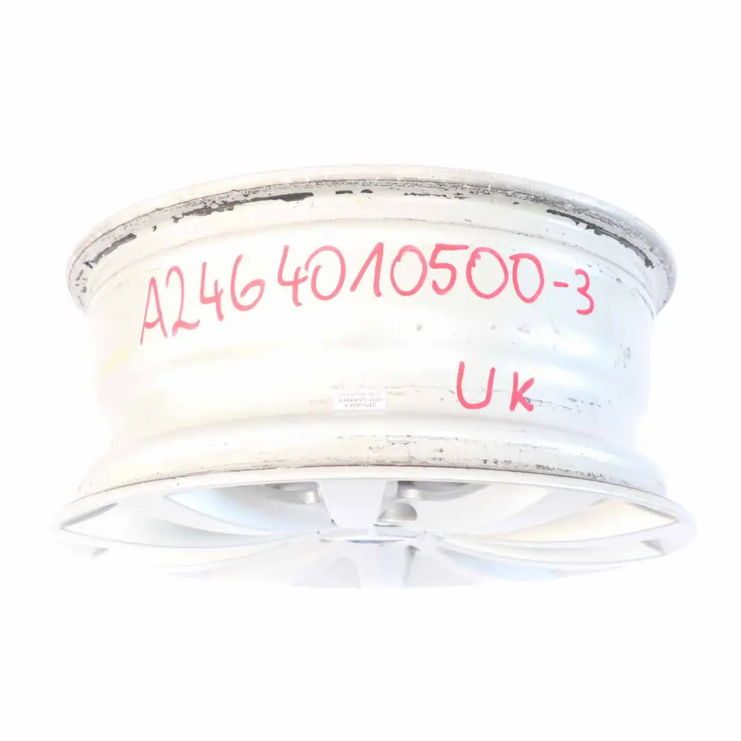 10-Spoke Alloy Wheel Rim 16" ET:49 6,5J to Mercedes W176 W246 Silver with Part number A2464010500 Mercedes W176 W246 Silver 10-Spoke Alloy Wheel Rim 16" ET:49 6,5J - SKU A2464010500-3 - Part number A2464010500