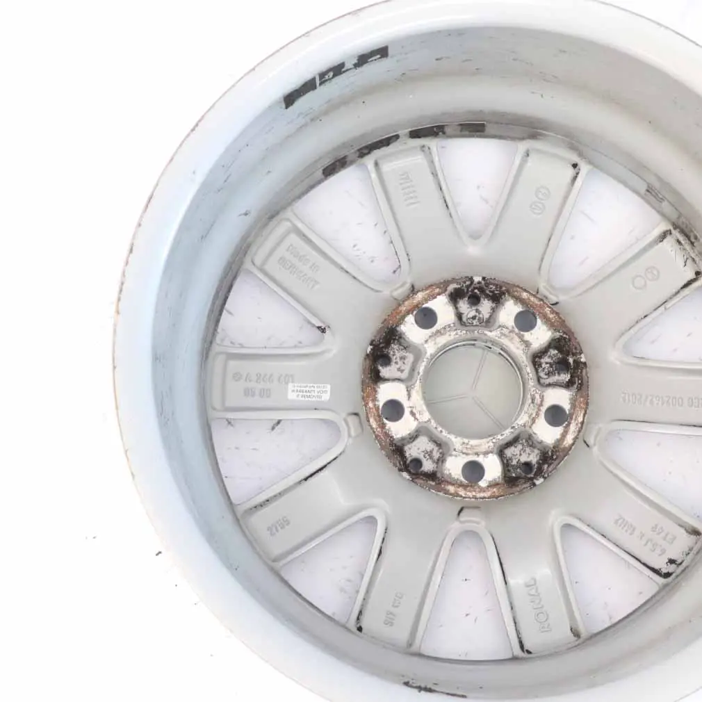 10-Spoke Alloy Wheel Rim 16" ET:49 6,5J to Mercedes W176 W246 Silver with Part number A2464010500 Mercedes W176 W246 Silver 10-Spoke Alloy Wheel Rim 16" ET:49 6,5J - SKU A2464010500-3 - Part number A2464010500