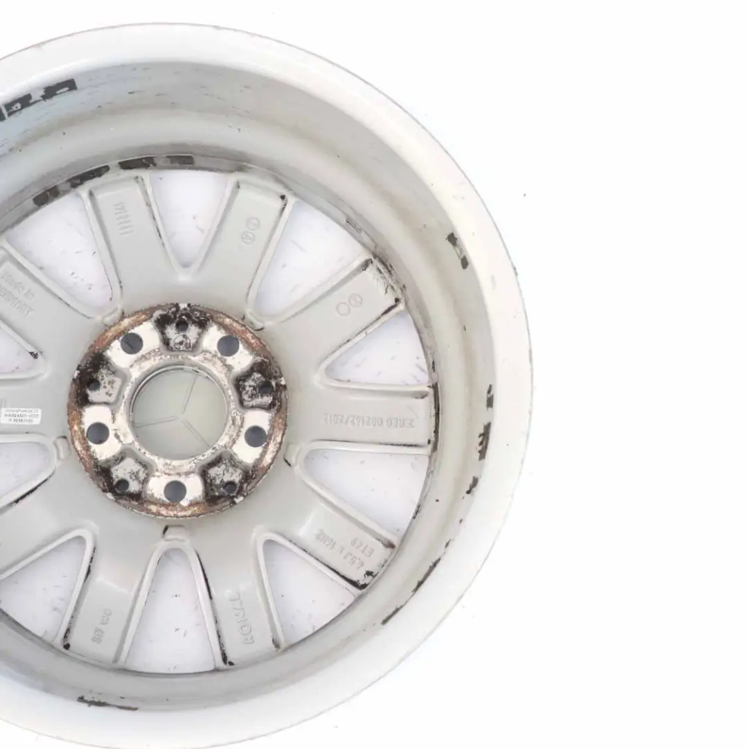 10-Spoke Alloy Wheel Rim 16" ET:49 6,5J to Mercedes W176 W246 Silver with Part number A2464010500 Mercedes W176 W246 Silver 10-Spoke Alloy Wheel Rim 16" ET:49 6,5J - SKU A2464010500-3 - Part number A2464010500
