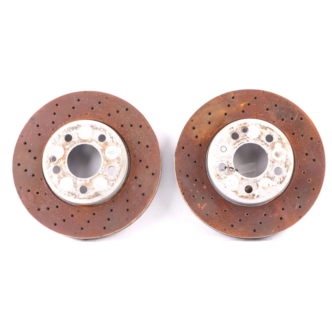 Mercedes W176 W246 Brake Disc Set AMG Front Left Right Wheel Perforated