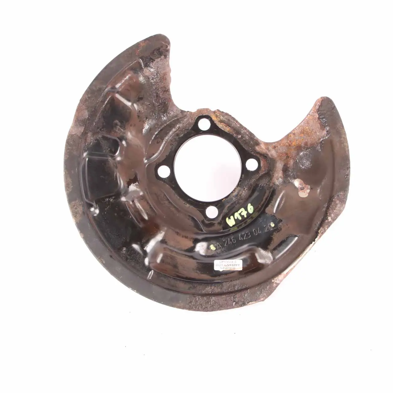 Mercedes A B W169 W245 Arriere Gauche Bremsscheibenschutzplatte A1694230120
