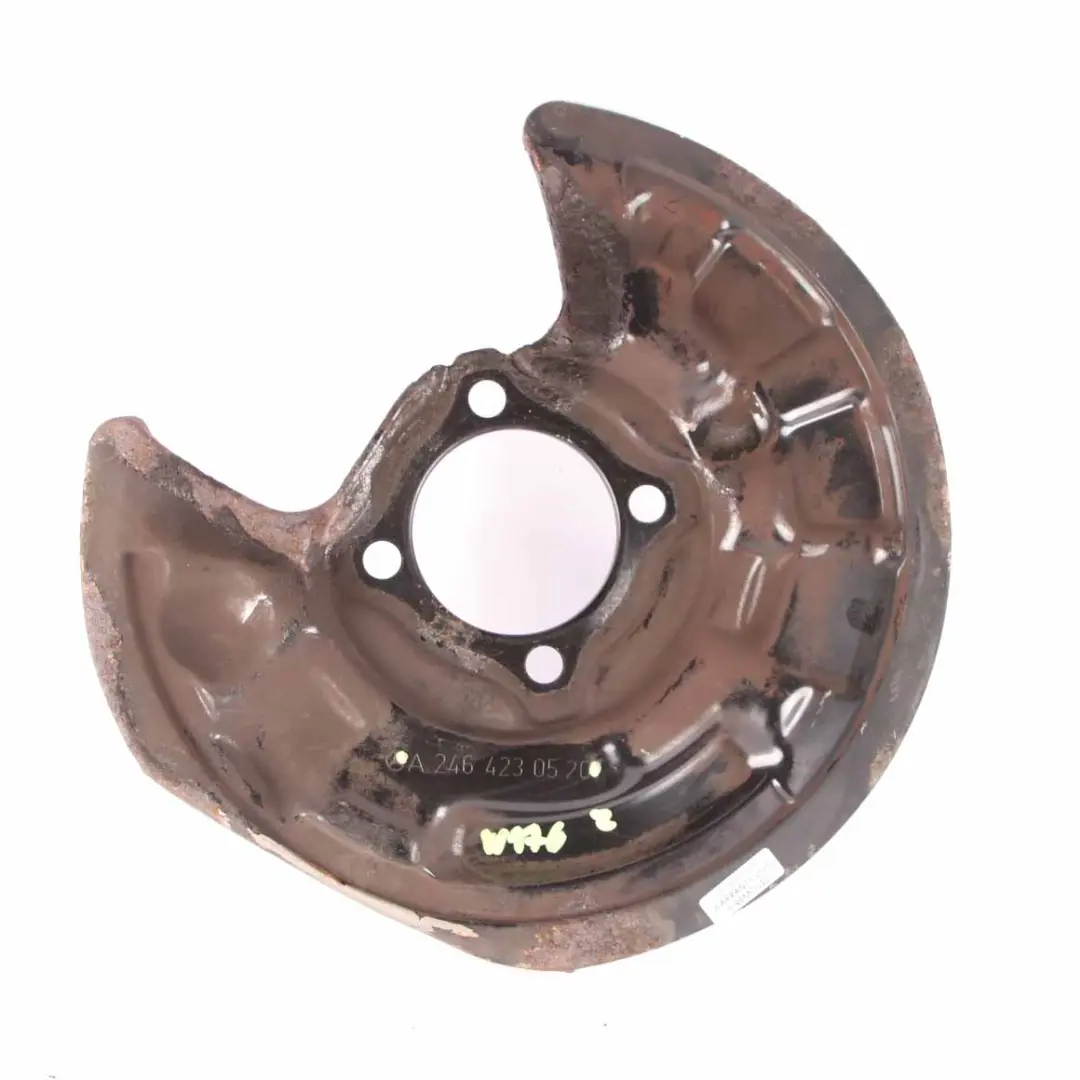 Brake Disc Plate Mercedes W176 W246 Rear Right O/S Protection Plate to with Part number A2464230520 Brake Disc Plate Mercedes W176 W246 Rear Right O/S Protection Plate - SKU A2464230520 - Part number A2464230520
