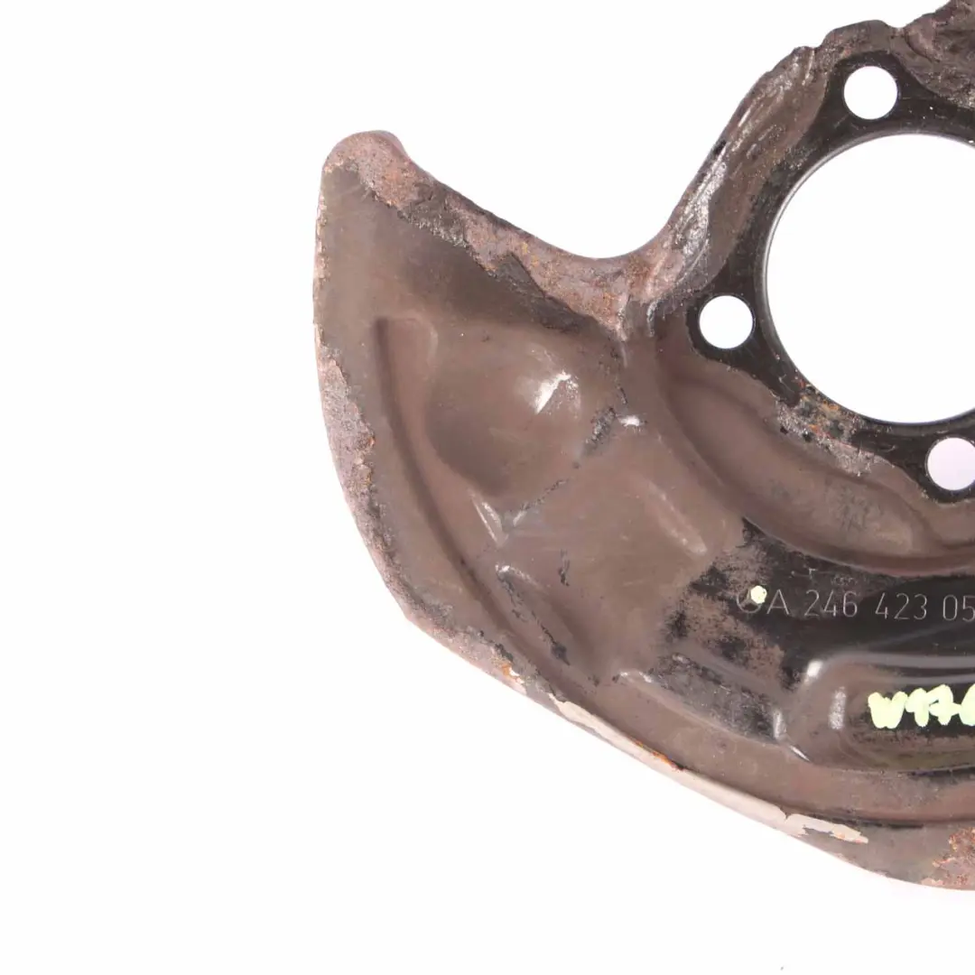 Bremsscheibenteller Mercedes W176 W246 Schutzblech hinten rechts für mit Teilenummer A2464230520 Bremsscheibenteller Mercedes W176 W246 Schutzblech hinten rechts - SKU A2464230520 - Teilenummer A2464230520