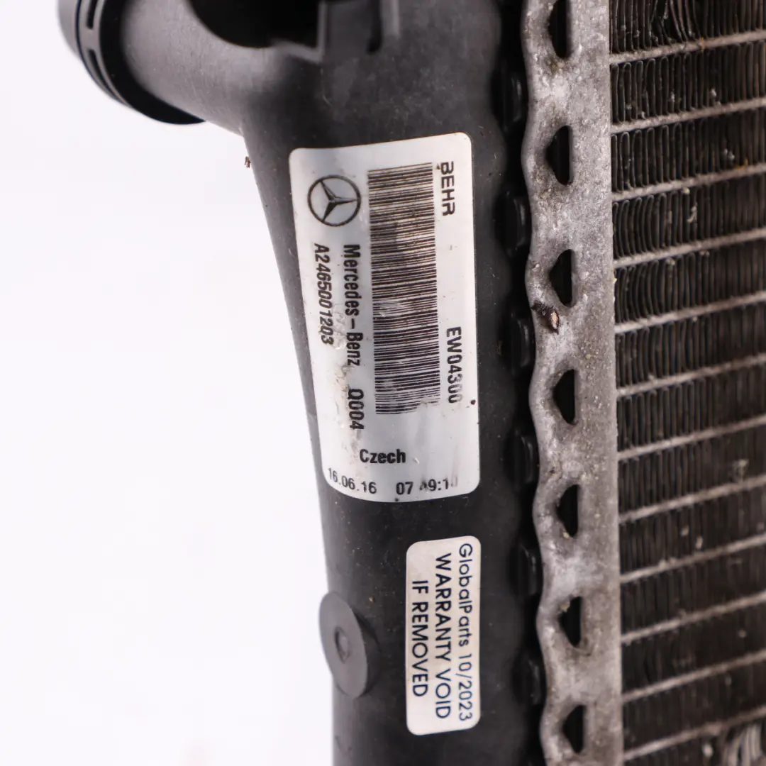 Cooling Radiator Mercedes C117 W176 W246 Engine Coolant Radiator to with Part number A2465001203 Cooling Radiator Mercedes C117 W176 W246 Engine Coolant Radiator - SKU A2465001203 - Part number A2465001203