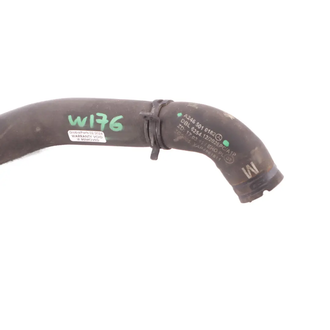  Tuyau d'eau Mercedes C117 W176 W246 M270 refroidissement radiateur - SKU A2465010182 - Numéro de pièce A2465010182