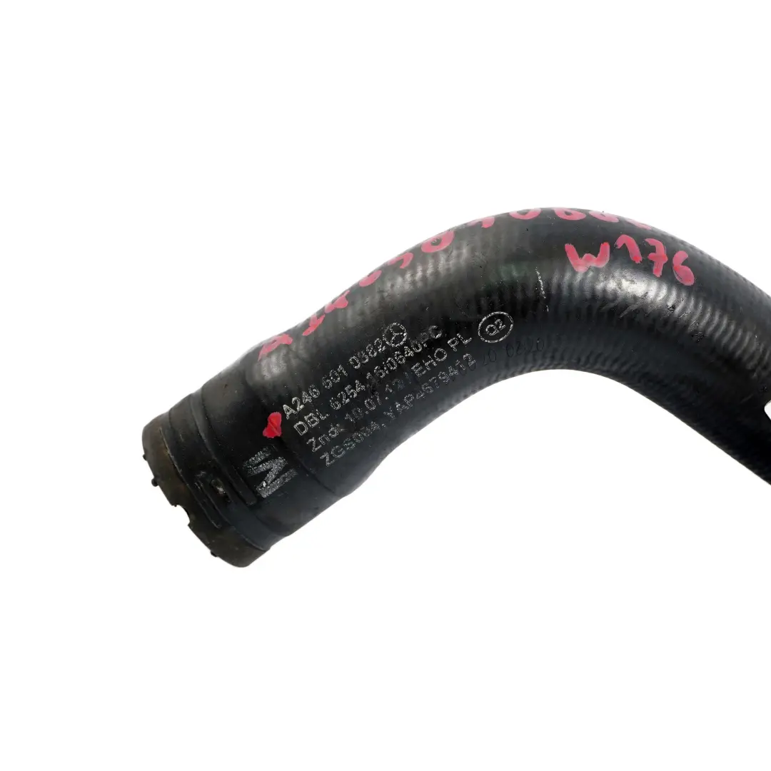 Radiator Coolant Hose Right O/S Engine Cooling Diesel to Mercedes W176 with Part number A2465010882 Mercedes W176 Radiator Coolant Hose Right O/S Engine Cooling Diesel - SKU A2465010882 - Part number A2465010882
