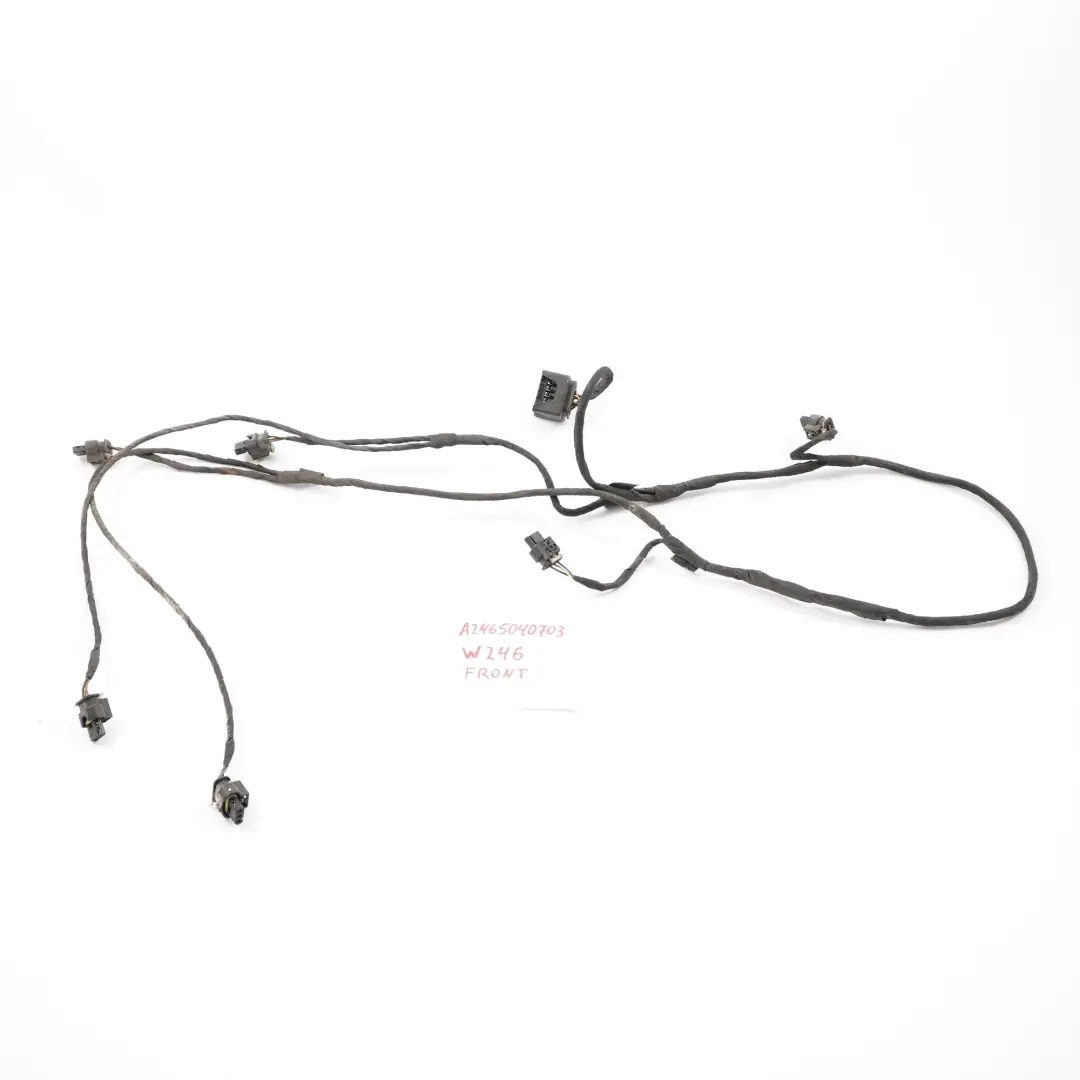 Mercedes W246 Front Bumper Parking Sensor PDC Wiring Harness - SKU A2465400703 - Part number A2465400703