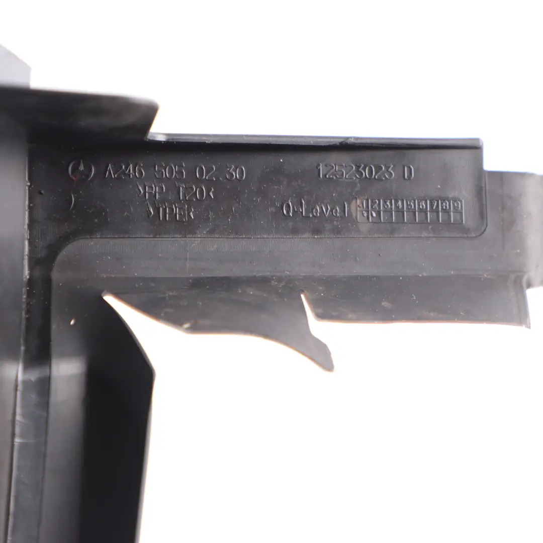 Conducto de aire del radiador Guía deflector Tapa derecha para Mercedes W176 W246 con número de pieza A2465050230 Mercedes W176 W246 Conducto de aire del radiador Guía deflector Tapa derecha - SKU A2465050230 - Número de pieza A2465050230