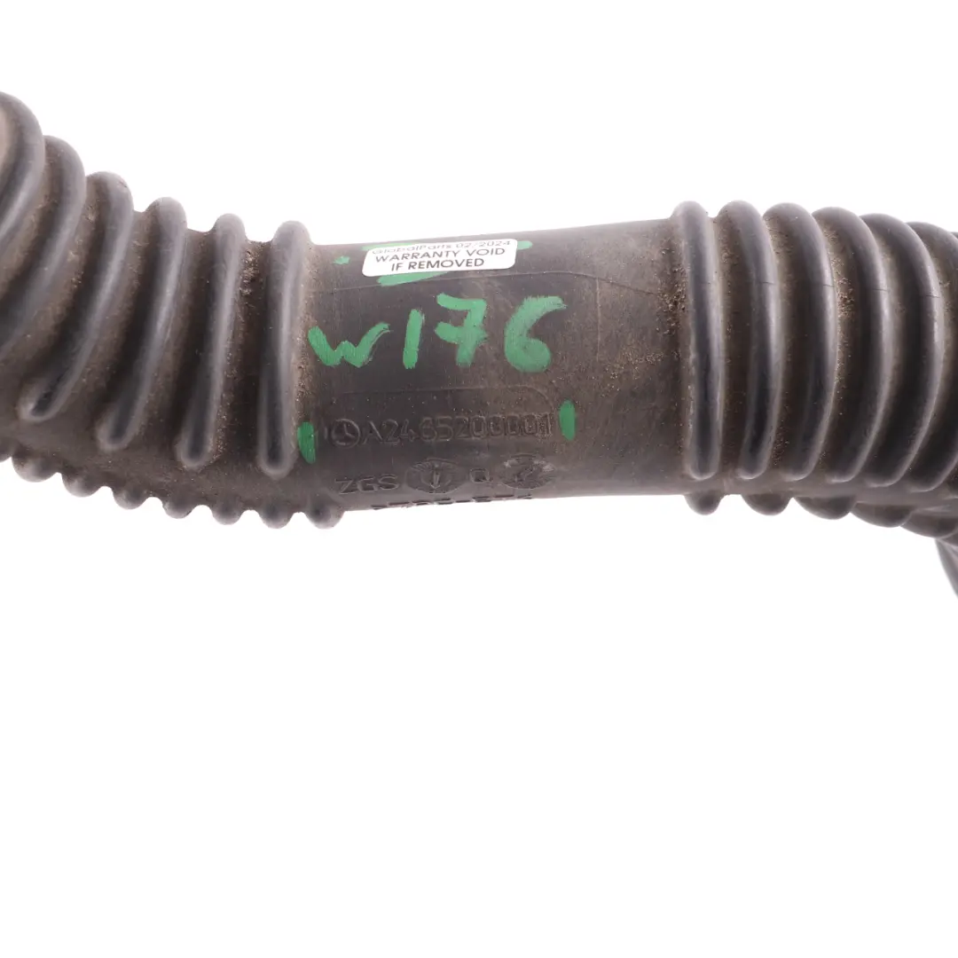 Tubo admisión aire Mercedes C117 W176 W246 M270 carga intercooler para con número de pieza A2465200001 Tubo admisión aire Mercedes C117 W176 W246 M270 carga intercooler - SKU A2465200001 - Número de pieza A2465200001