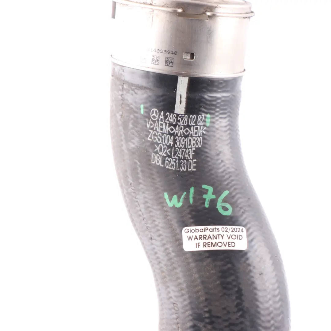  Tubo Aspirazione Mercedes W176 W246 M270 Tubo Di Carica Intercooler - SKU A2465280282 - Numero di parte A2465280282