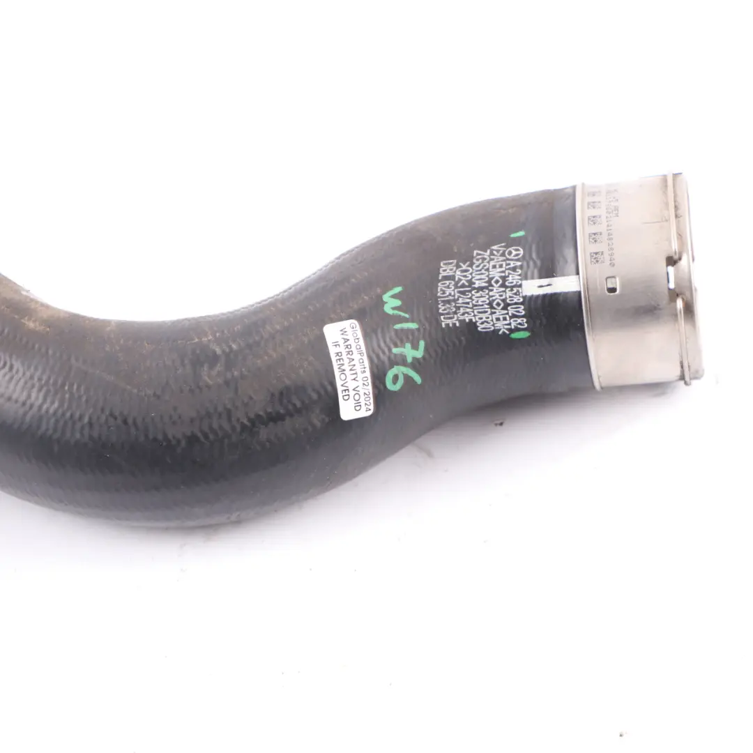 Air Intake Pipe Mercedes W176 W246 M270 Intercooler Charge Hose - SKU A2465280282 - Part number A2465280282