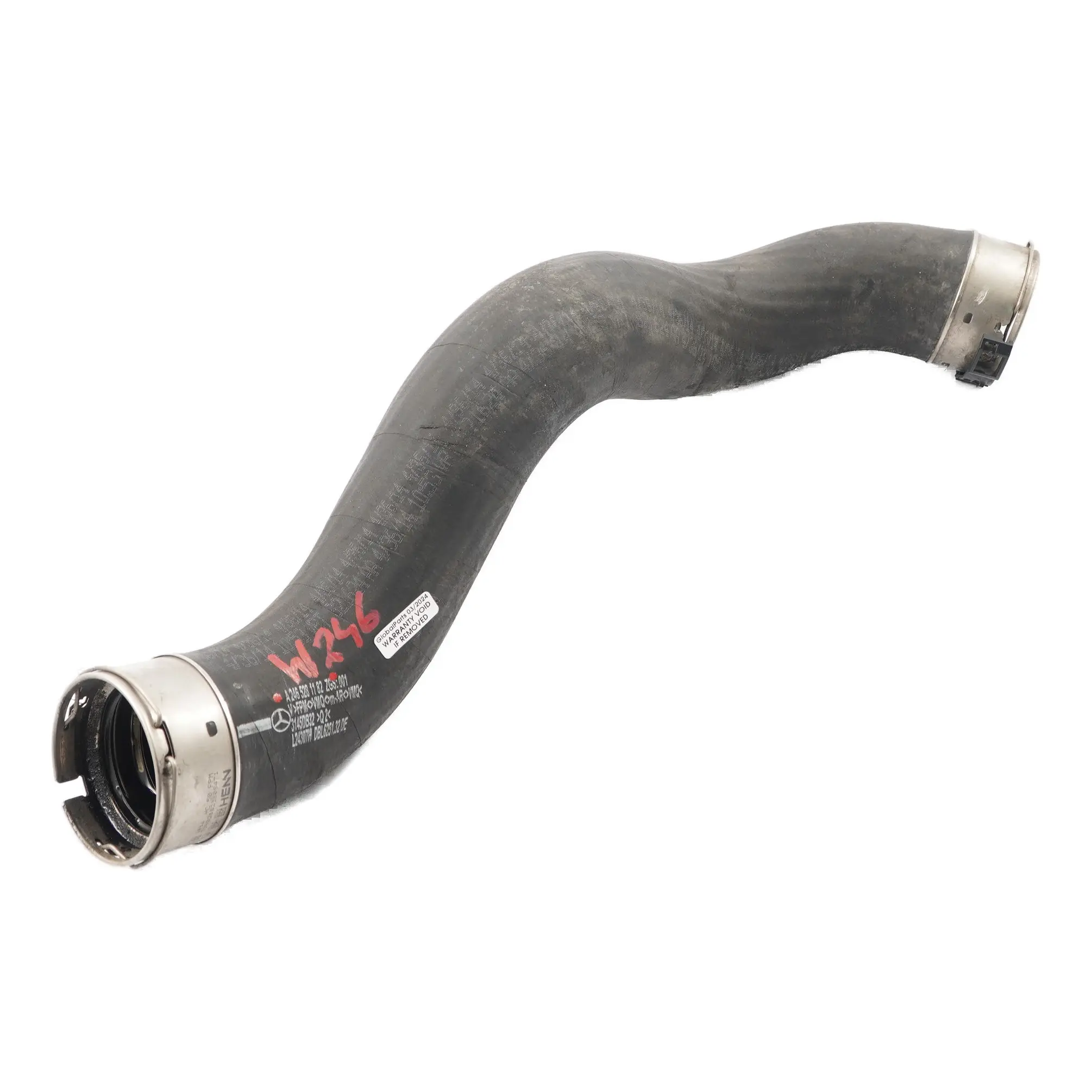 Air Intake Pipe Mercedes W246 Intercooler Charge Line Hose A2465281182
