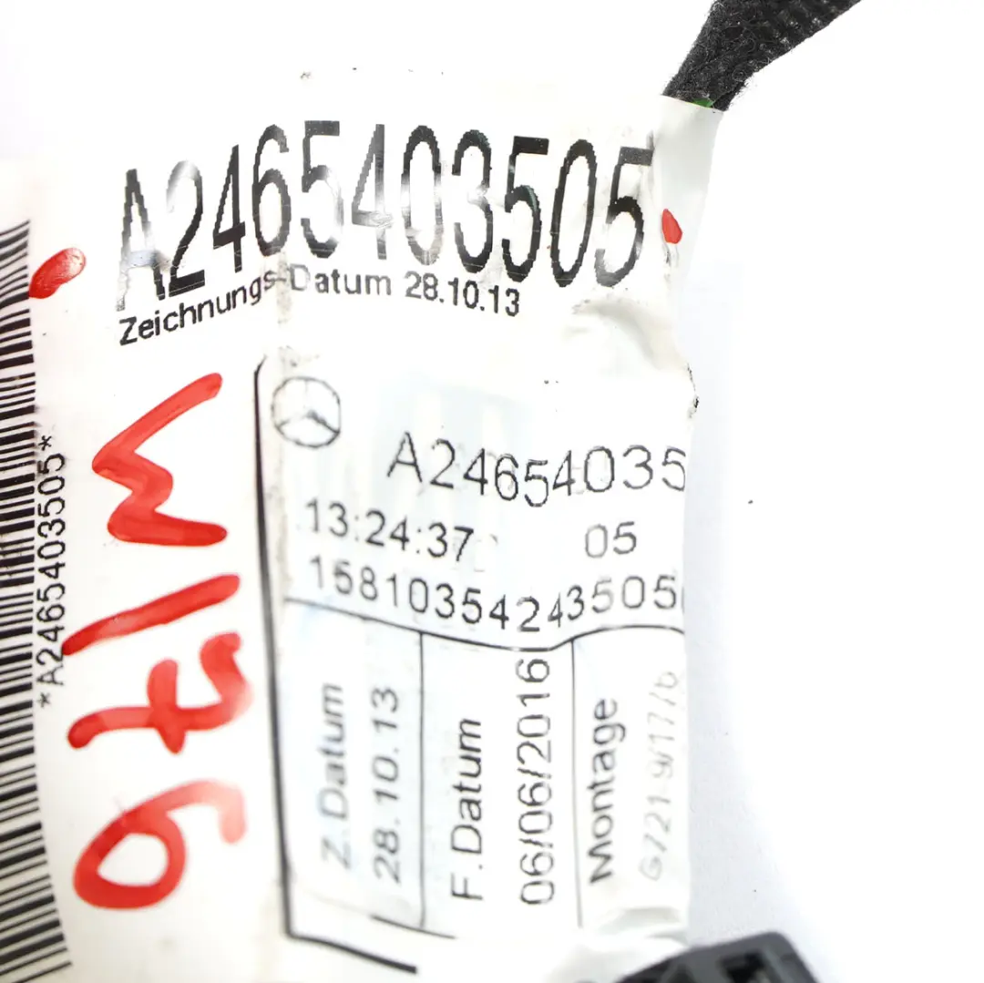 Cablaggio porta Mercedes W176 W246 lato passeggero anteriore per con numero di parte A2465403505 Cablaggio porta Mercedes W176 W246 lato passeggero anteriore - SKU A2465403505 - Numero di parte A2465403505
