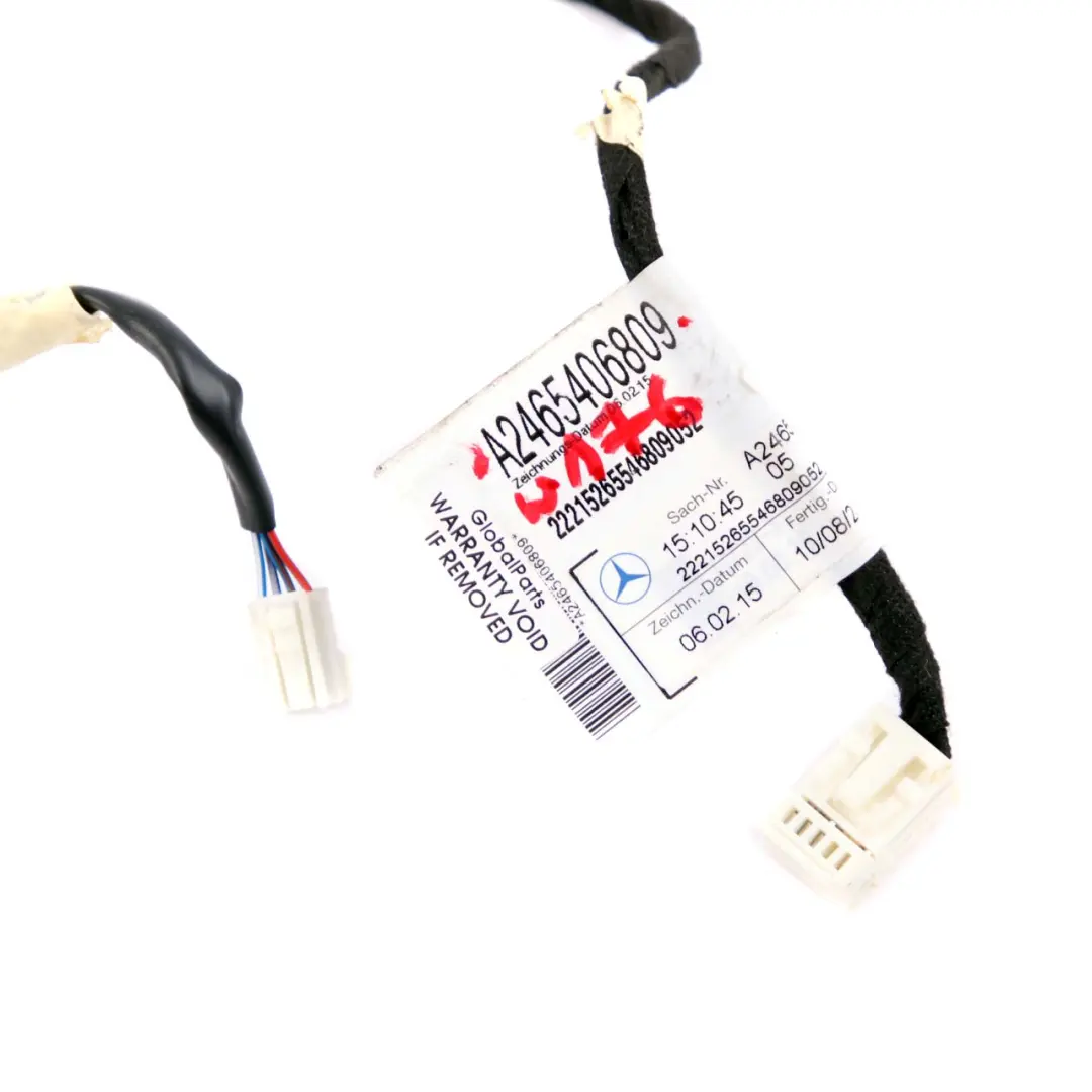 Kabelbaum Kabel Tür hinten links rechts N/O/S für Mercedes W176 W246 mit Teilenummer A2465406809 Mercedes W176 W246 Kabelbaum Kabel Tür hinten links rechts N/O/S - SKU A2465406809 - Teilenummer A2465406809