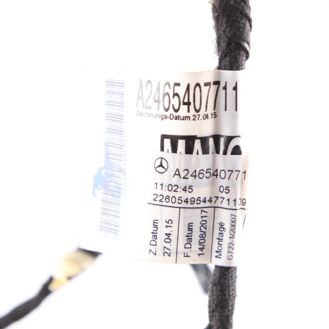 Door Harness Loom Cable Wiring Rear Left Right N/O/S to Mercedes W176 with Part number A2465407711 Mercedes W176 Door Harness Loom Cable Wiring Rear Left Right N/O/S - SKU A2465407711 - Part number A2465407711