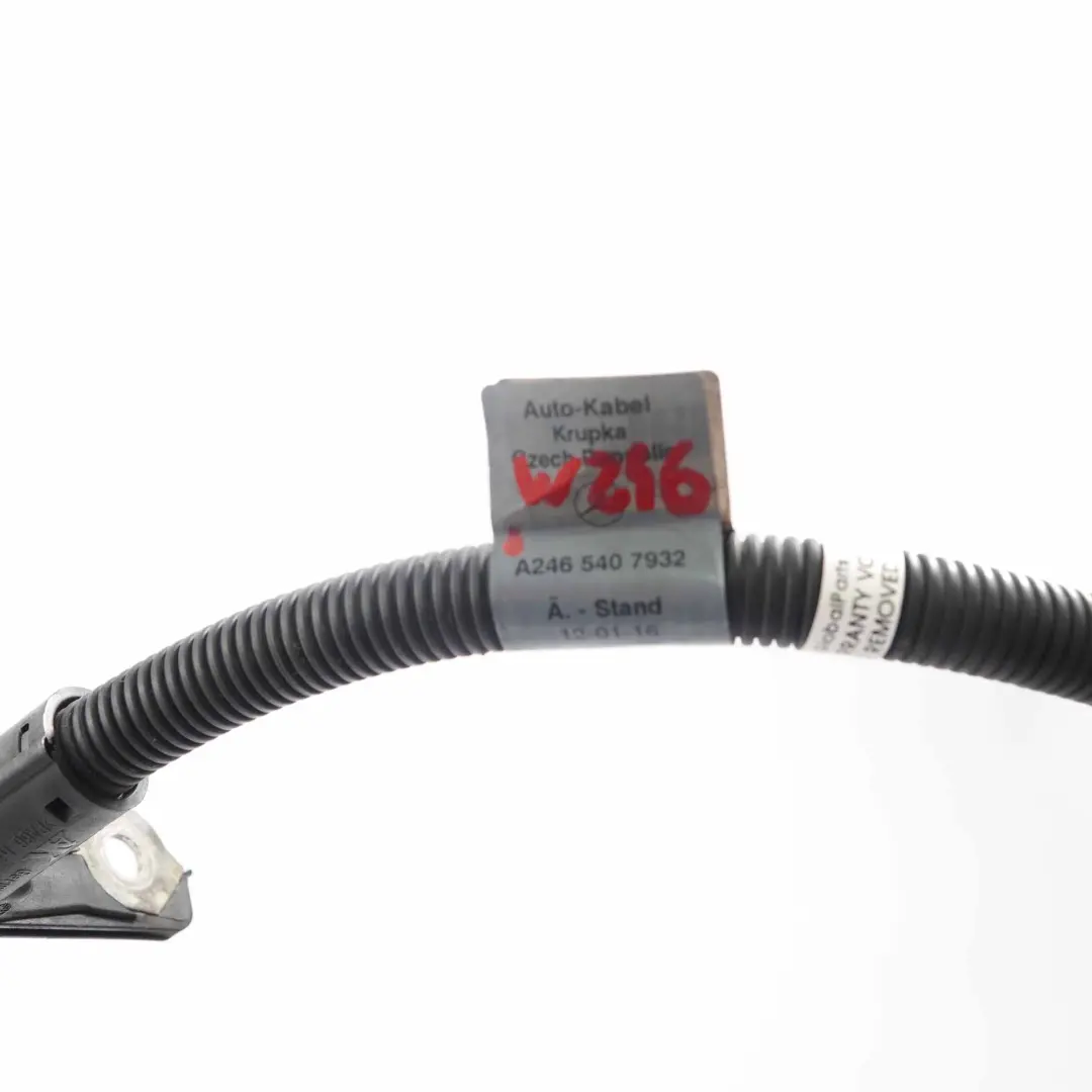 Mercedes W176 W246 Batería de Arranque Cableado - SKU A2465407932 - Número de pieza A2465407932