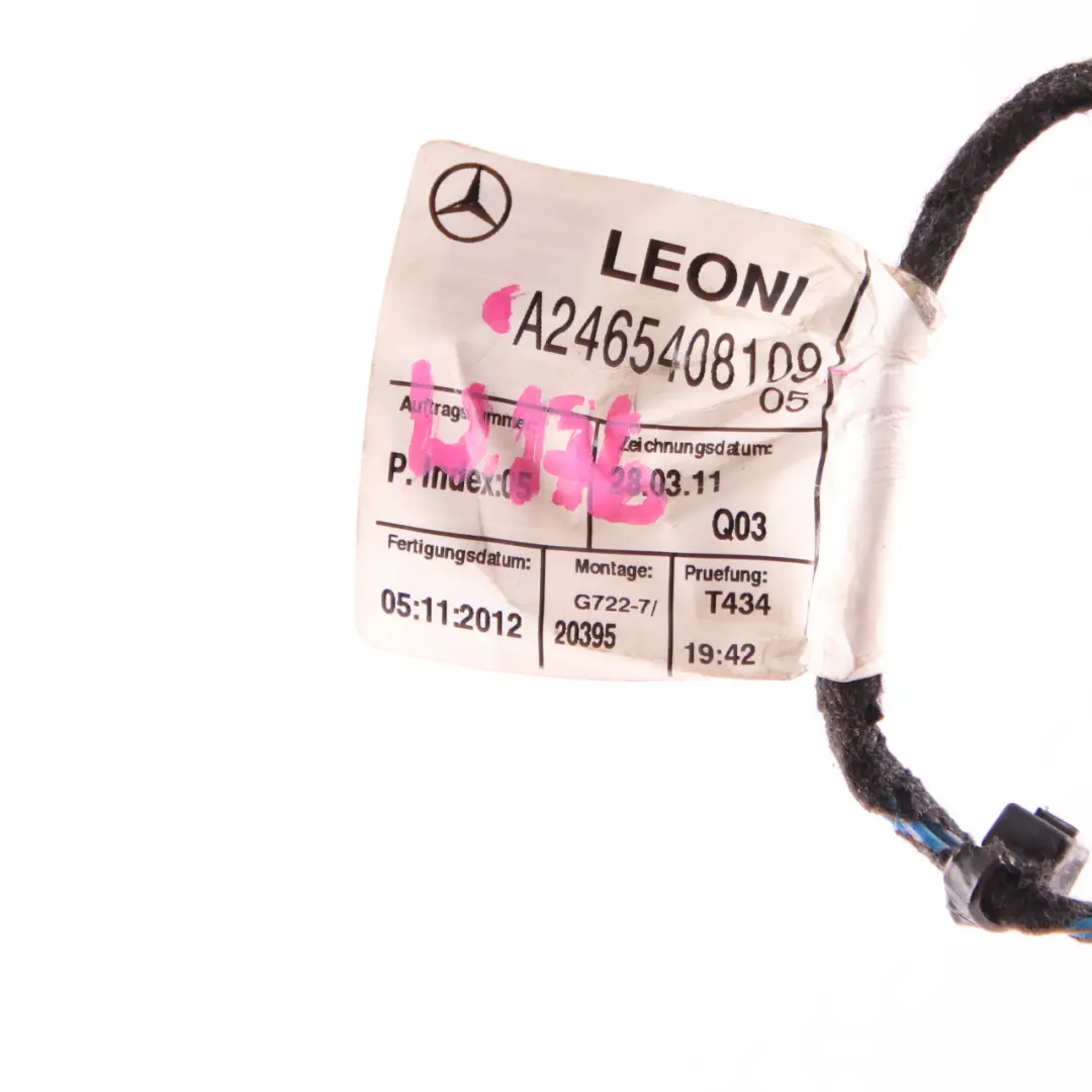 Mercedes W176 Türverdrahtung Loom Kabel hinten links rechts - SKU A2465408109 - Teilenummer A2465408109