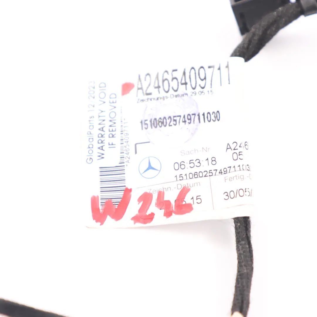  Sitz verdrahtung Mercedes C117 W176 W246 Kabelbaum links - SKU A2465409711 - Teilenummer A2465409711