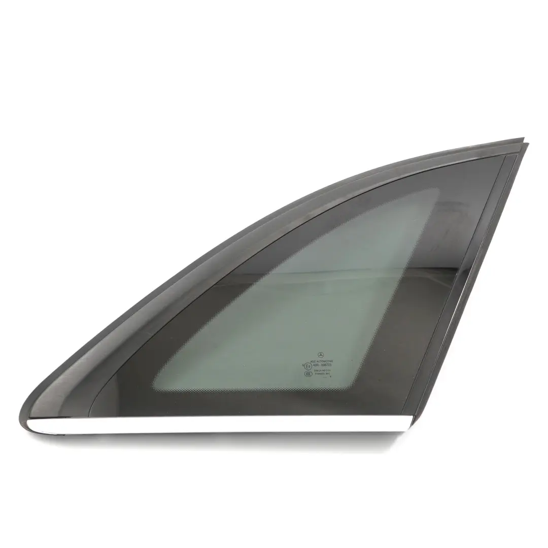 Quarter Side Window Glass Rear Right O/S Tinted to Mercedes W246 Coupe with Part number A2466702400 Mercedes W246 Coupe Quarter Side Window Glass Rear Right O/S Tinted - SKU A2466702400 - Part number A2466702400