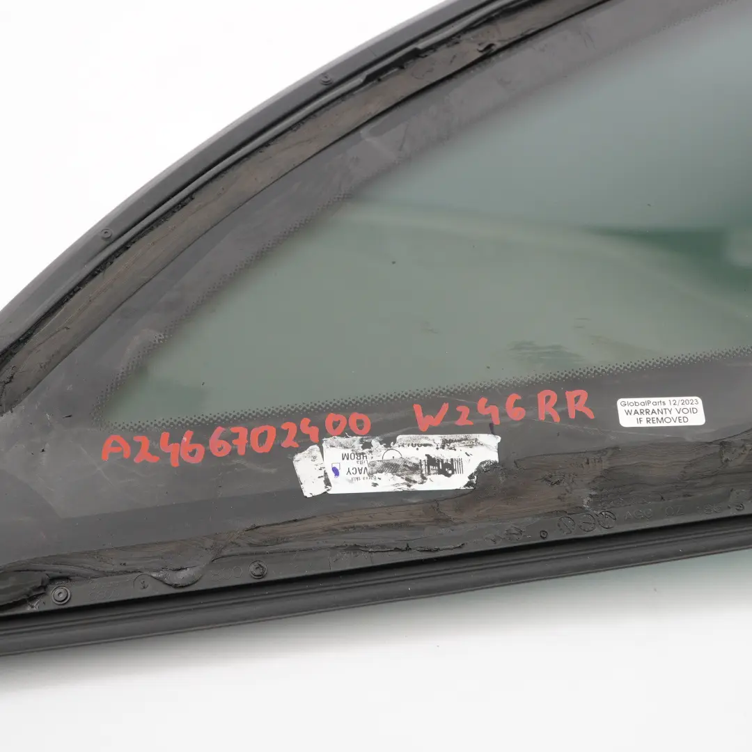 Mercedes W246 Coupe Szyba Boczna Tylna Prawa Przyciemniana - SKU A2466702400 - Numer Części A2466702400
