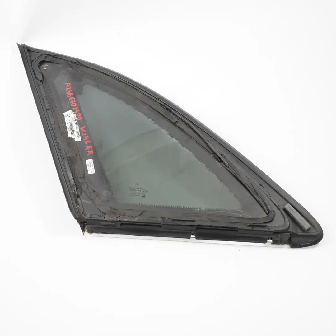 Quarter Side Window Glass Rear Right O/S Tinted to Mercedes W246 Coupe with Part number A2466702400 Mercedes W246 Coupe Quarter Side Window Glass Rear Right O/S Tinted - SKU A2466702400 - Part number A2466702400