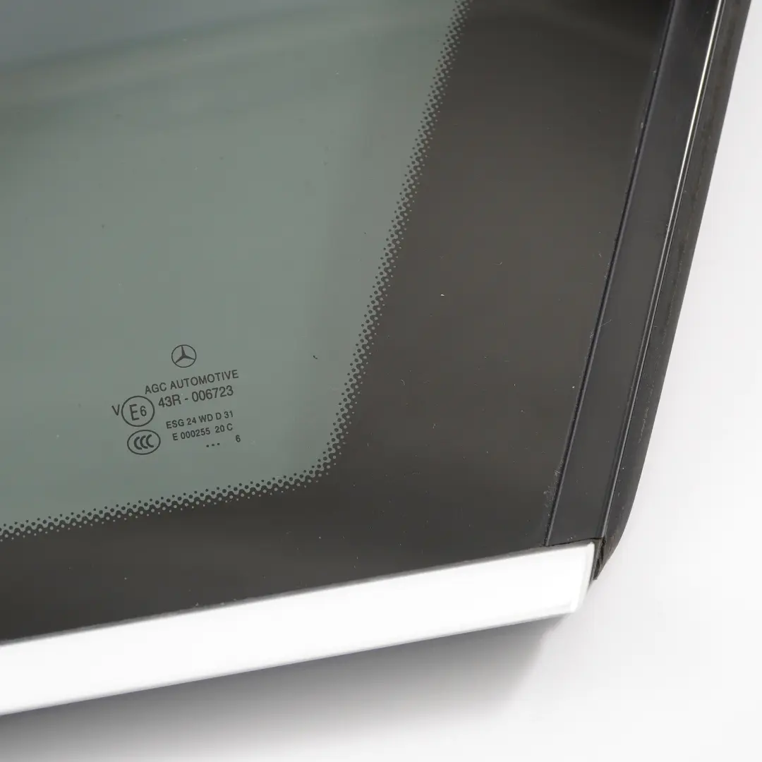 Quarter Side Window Glass Rear Right O/S Tinted to Mercedes W246 Coupe with Part number A2466702400 Mercedes W246 Coupe Quarter Side Window Glass Rear Right O/S Tinted - SKU A2466702400 - Part number A2466702400