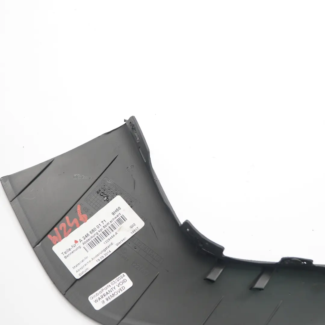 Wykończenie Panel Środkowy Konsoli Prawy Czarny do Mercedes W246 o numerze A2466800171 Mercedes W246 Wykończenie Panel Środkowy Konsoli Prawy Czarny - SKU A2466800171 - Numer Części A2466800171