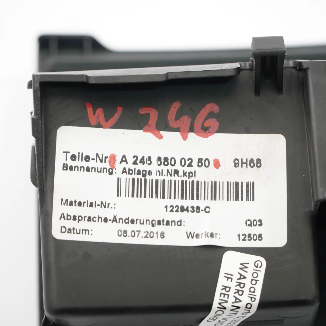 Mercedes W246 Portacenere Console Centrale Posteriore Presa per Vassoio Cenere - SKU A2466800250 - Numero di parte A2466800250