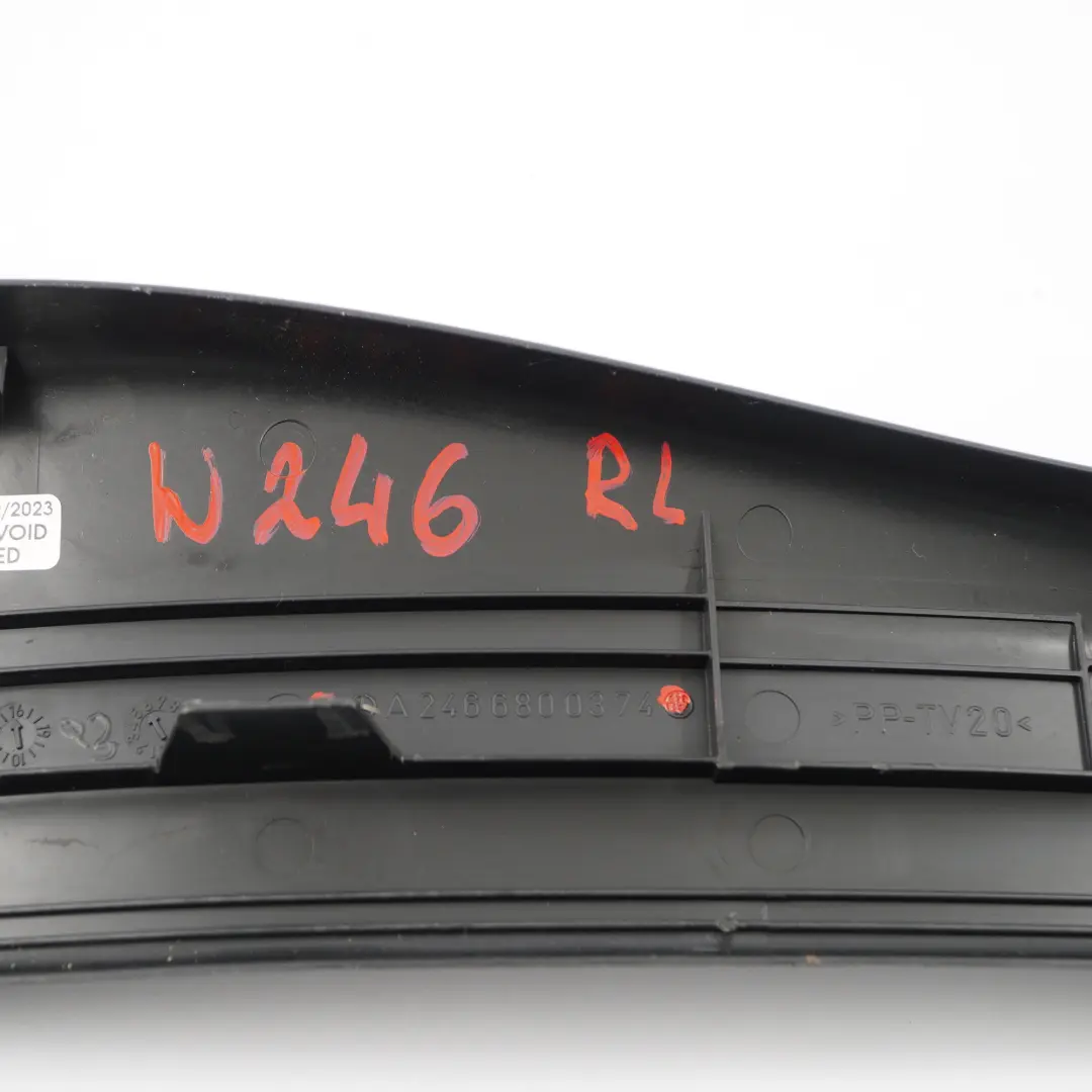 Door Sill Rear Left N/S Trim Entrance Cover Step Plate to Mercedes W246 with Part number A2466800374 Mercedes W246 Door Sill Rear Left N/S Trim Entrance Cover Step Plate - SKU A2466800374 - Part number A2466800374